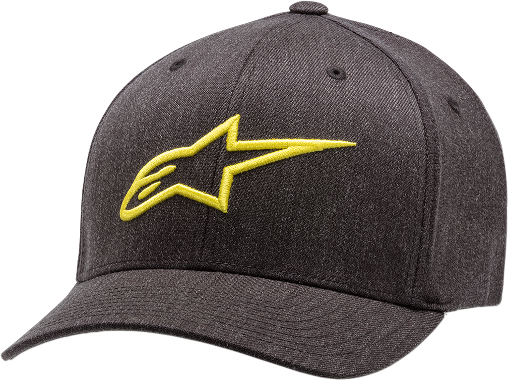 ALPINESTARS Ageless Curve Hat - Charcoal/Hi-Vis Yellow - Large/XL 1017810101955LX
