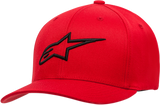 ALPINESTARS Ageless Hat- Curved Bill - Red/Black - Large/XL 1017810103010LX