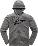 ALPINESTARS Ageless 2 Zip Hoodie - Heather Gray/Black - Large 1038530521126L