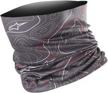 Carica l&#39;immagine nel visualizzatore di Gallery, ALPINESTARS Neck Tube - Contours - Gray/Red 47592191443