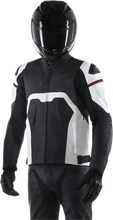 Laden Sie das Bild in den Galerie-Viewer, ALPINESTARS Core Leather Jacket - Black/White - US 42 / EU 52 3101316-12-52