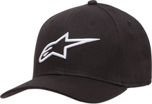 Load image into Gallery viewer, ALPINESTARS Ageless Hat - Curved Bll - Black/White - Small/Medium 1017810101020SM