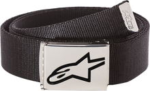 Load image into Gallery viewer, ALPINESTARS Ageless Web Belt - Black/Chrome 1019-93300-1187