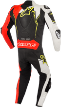 Carica l&#39;immagine nel visualizzatore di Gallery, ALPINESTARS GP Plus v2 1-Piece Leather Suit - Black/White/Red Fluorescent/Yellow Fluorescent - US 42 / EU 52 3150518-1236-52
