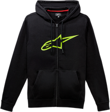 Load image into Gallery viewer, ALPINESTARS Ageless 2 Zip Hoodie - Black/Green - Large 1038530521060L