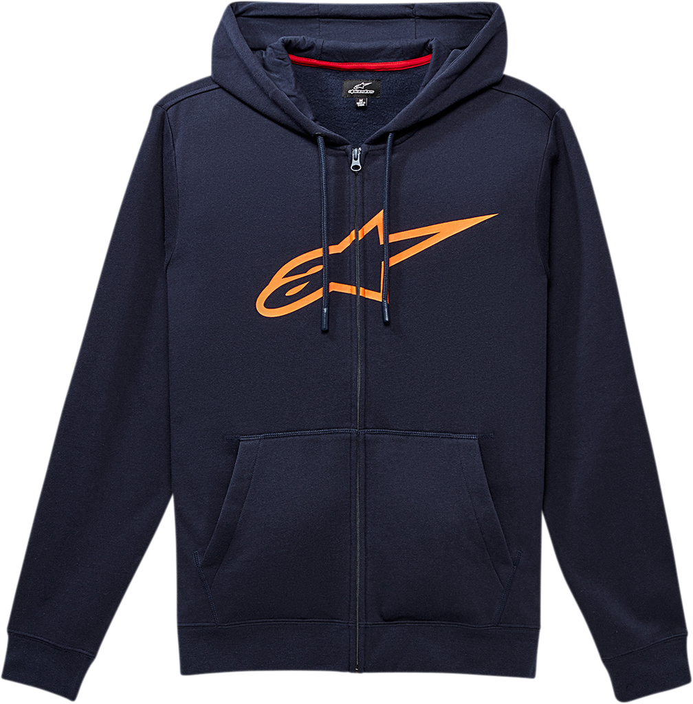 ALPINESTARS Ageless 2 Zip Hoodie - Navy/Orange - Large 1038530527032L