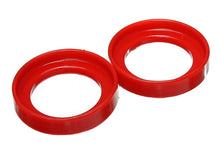 गैलरी व्यूवर में इमेज लोड करें, Energy Suspension 96-00 Honda Civic/CRX / 99-00 Honda Civic Si Red Front Coil Spring Isolator Set