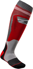 Charger l&#39;image dans la galerie, ALPINESTARS MX Plus 1 Socks - Red/Gray - Large/2XL 4701820-318-L2X