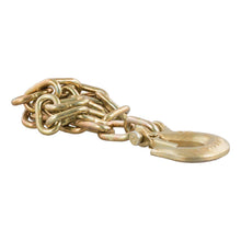 Load image into Gallery viewer, Curt 35in Safety Chain w/1 Clevis Hook (12600lbs Yellow Zinc)