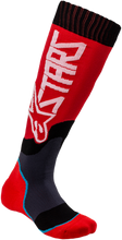 Charger l&#39;image dans la galerie, ALPINESTARS MX Plus 2 Youth Socks - Red/White - Medium/Large 4741920-32