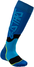 Laden Sie das Bild in den Galerie-Viewer, ALPINESTARS MX Plus 2 Youth Socks - Blue/Cyan -Medium/Large 4741920-707