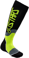 Charger l&#39;image dans la galerie, ALPINESTARS MX Plus 2 Youth Socks - Black/Yellow - Medium/Large 4741920-155