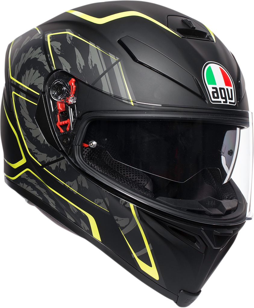 AGV K5 S Helmet - Tornado - Black/Yellow Fluo - Small 210041O2MY00405