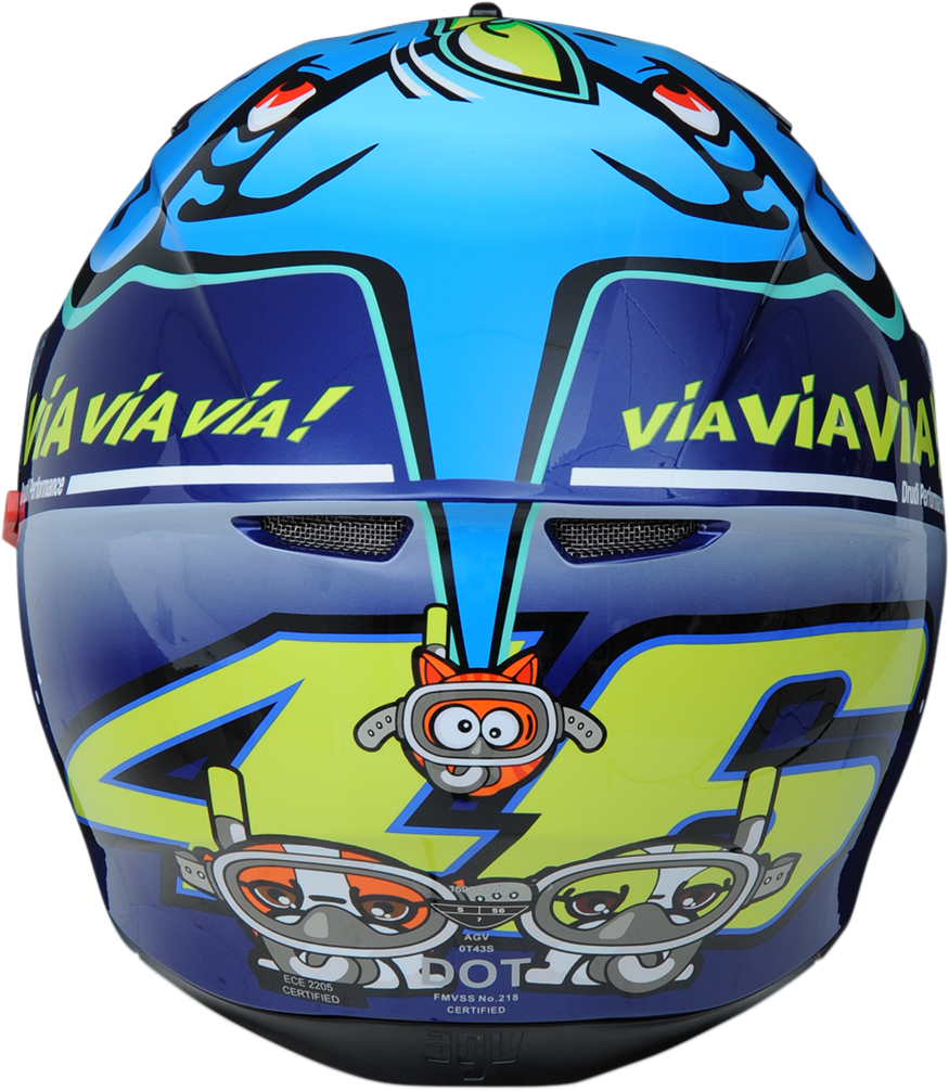 AGV K3 SV Helmet - Rossi Misano 2015 - MS 210301O0MY00406