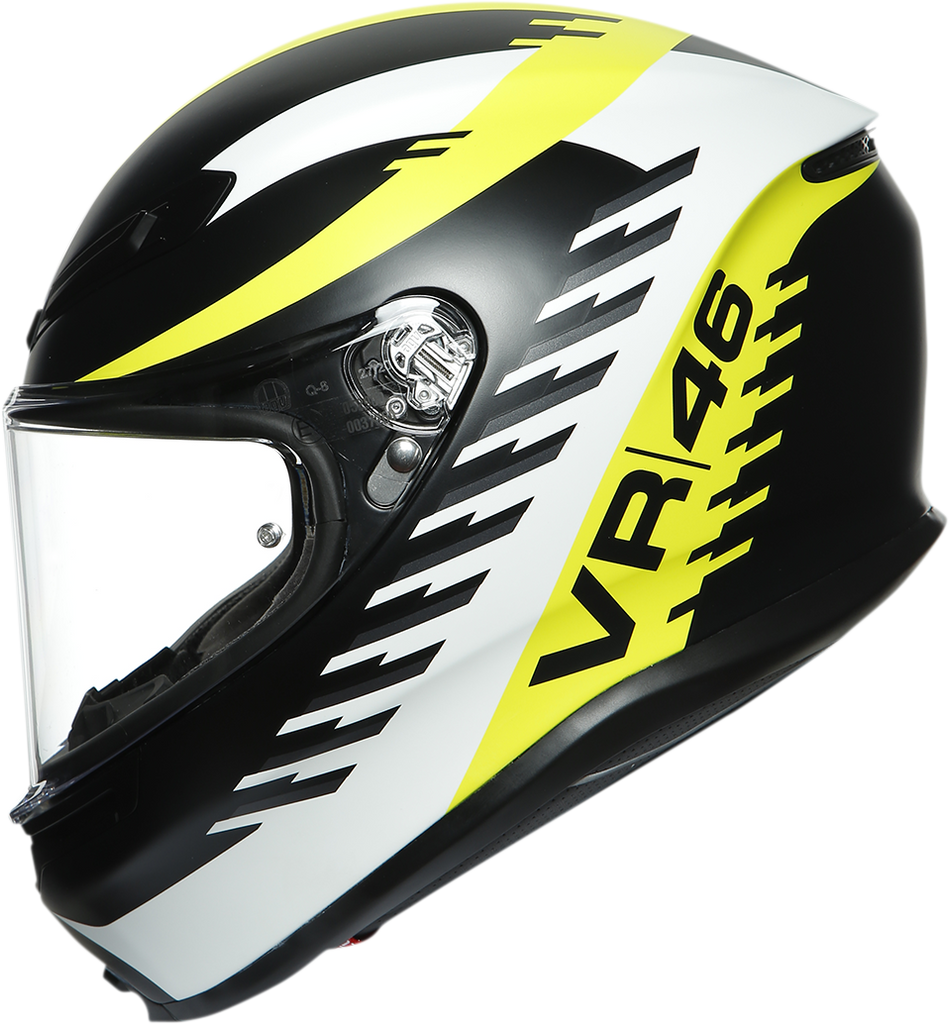 AGV K6 Helmet - Rapid 46 - Black/Yellow - ML 216301O0NY00108