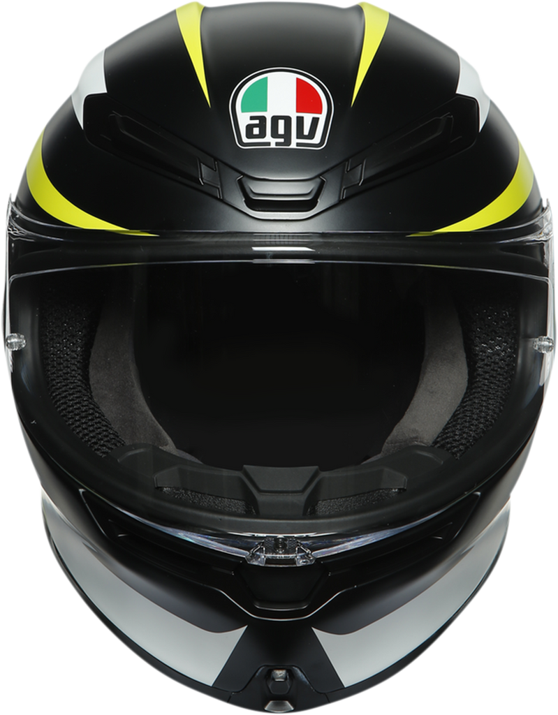 AGV K6 Helmet - Rapid 46 - Black/Yellow - ML 216301O0NY00108