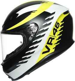 AGV K6 Helmet - Rapid 46 - Black/Yellow - Large 216301O0NY00109