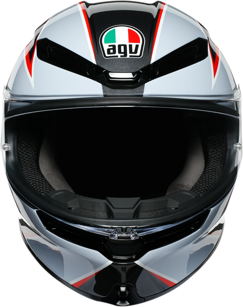 AGV K6 Helmet - Flash - Black/Gray/Red - ML 216301O2MY01008