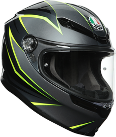 AGV K6 Helmet - Flash - Gray/Black/Lime - ML 216301O2MY01108