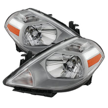 Charger l&#39;image dans la galerie, Xtune Nissan Versa 07-12 Crystal Headlights Chrome HD-JH-NV07-AM-C