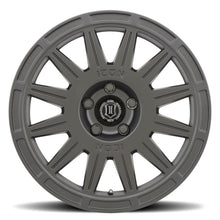 गैलरी व्यूवर में इमेज लोड करें, ICON Ricochet 17x8 5x108 38mm Offset 6in BS Satin Black Wheel