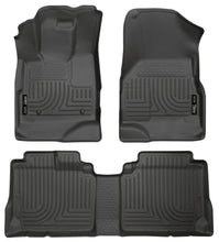Carica l'immagine nel visualizzatore di Gallery, Husky Liners 10-12 Chevy Equinox/GMC Terrain WeatherBeater Combo Black Floor Liners