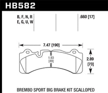 Laden Sie das Bild in den Galerie-Viewer, Hawk Brembo Scallped DTC-60 Race Brake Pads