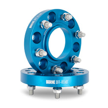Carica l&#39;immagine nel visualizzatore di Gallery, Mishimoto Borne Off-Road Wheel Spacers - 6x139.7 - 78.1 - 25mm - M14x1.5 - Blue