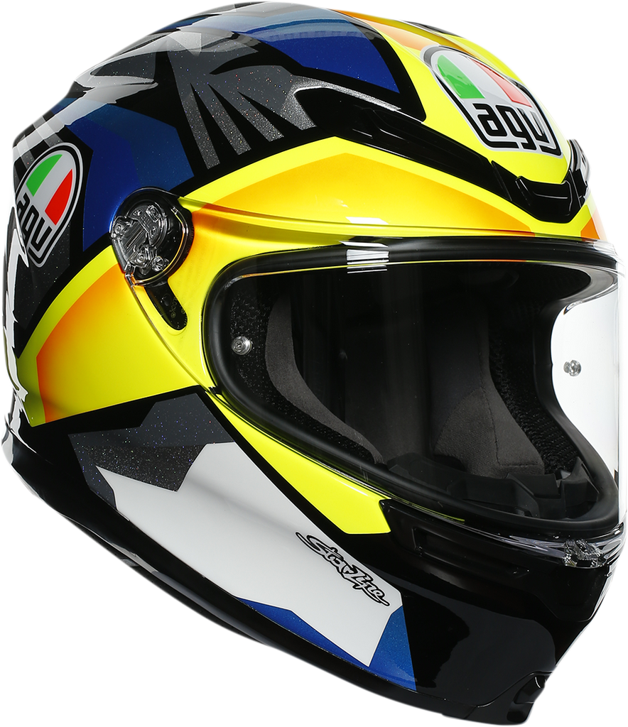 AGV K6 Helmet - Joan - Black/Blue/Yellow - Large 216301O2MY01209