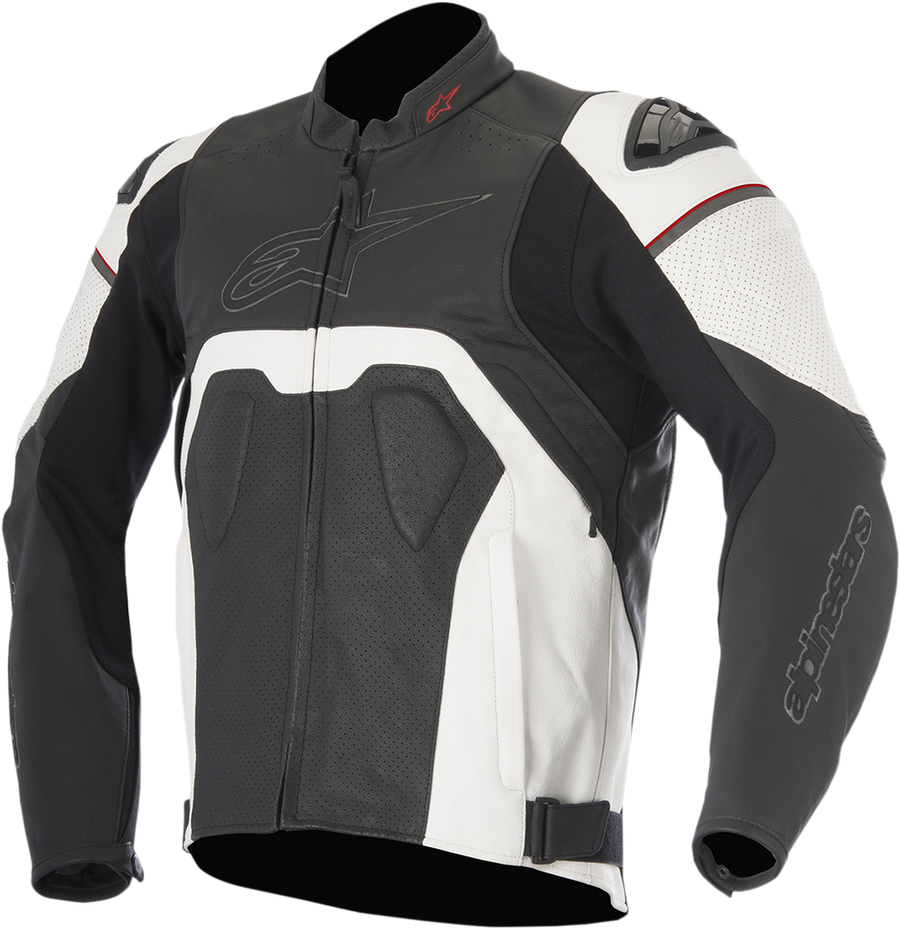 ALPINESTARS Core Airflow Leather Jacket - Black/White - US 44 / EU 54 3101416-12-54
