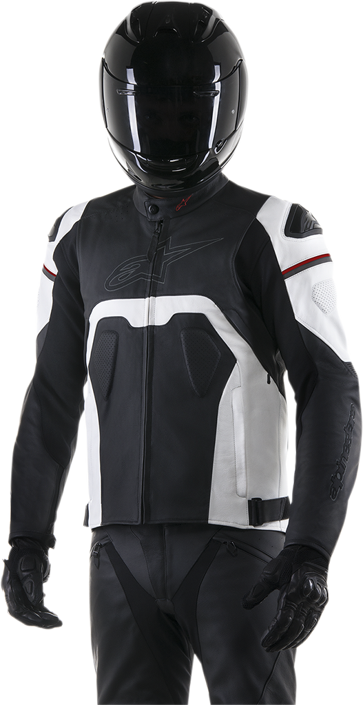 ALPINESTARS Core Leather Jacket - Black/White - US 42 / EU 52 3101316-12-52
