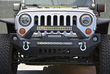 Load image into Gallery viewer, DV8 Offroad 07-18 Wrangler JK FS-17 Mid Length Steel Front Bumper w/ Fog Lights