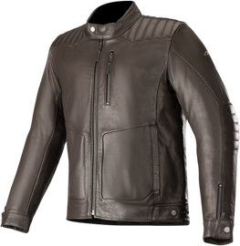 ALPINESTARS Crazy Eight Leather Jacket - Brown - 2XL 3107819-810-XXL
