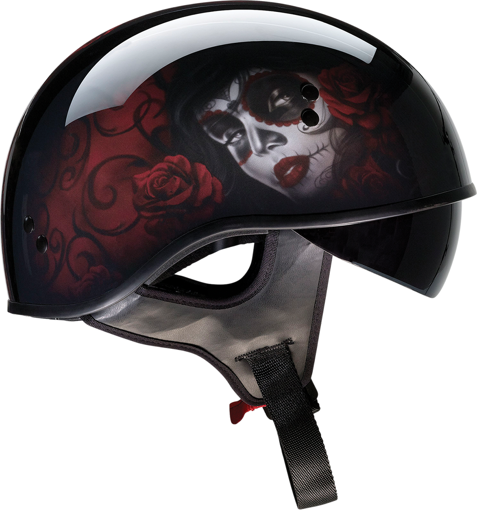 Z1R Vagrant Helmet - Red Catrina - Black/Red - Small 0103-1314