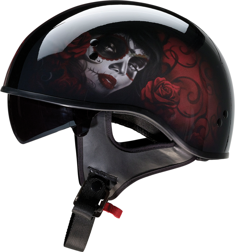 Z1R Vagrant Helmet - Red Catrina - Black/Red - XS 0103-1313