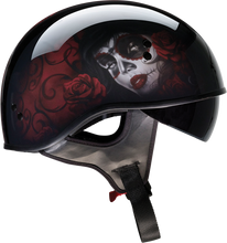 गैलरी व्यूवर में इमेज लोड करें, Z1R Vagrant Helmet - Red Catrina - Black/Red - Large 0103-1316