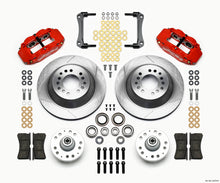गैलरी व्यूवर में इमेज लोड करें, Wilwood Narrow Superlite 6R Front Hub &amp; 1PC Rtr Kit 12.88in-Red 70-78 Camaro