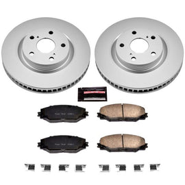 Power Stop 09-10 Pontiac Vibe Front Z17 Evolution Geomet Coated Brake Kit - 2to4wheels