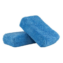 Load image into Gallery viewer, Chemical Guys Premium Grade Microfiber Applicators - 2in x 4in x 6in - Blue - 2 Pack - Single