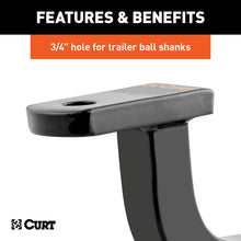 गैलरी व्यूवर में इमेज लोड करें, Curt Class 2 Ball Mount (1-1/4in Shank 3500lbs 5in Rise 9-5/8in Long)