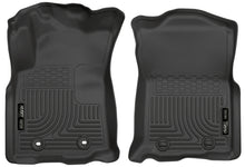 Laden Sie das Bild in den Galerie-Viewer, Husky Liners 2016 Toyota Tacoma w/ Manual Trans WeatherBeater Front Black Floor Liners - 2to4wheels