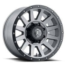 गैलरी व्यूवर में इमेज लोड करें, ICON Compression HD 18x9 8x6.5 12mm Offset 5.5in BS Titanium Wheel