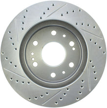 Laden Sie das Bild in den Galerie-Viewer, StopTech Select Sport 07-11 GM Silverado 1500 Slotted and Drilled Left Front Rotor