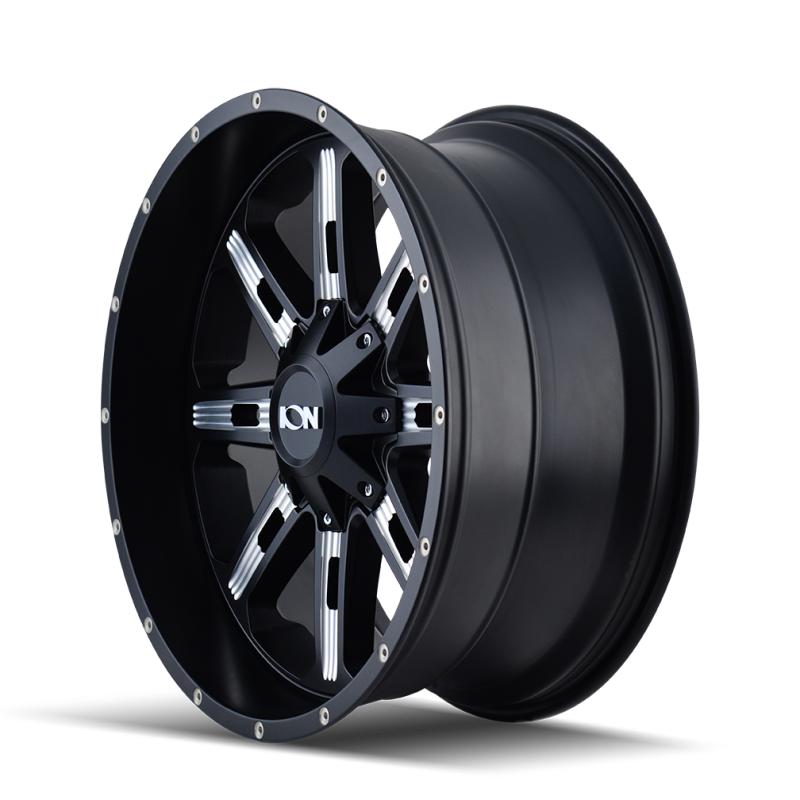 ION Type 184 17x9 / 5x114.3 BP / 18mm Offset / 87mm Hub Satin Black/Milled Spokes Wheel