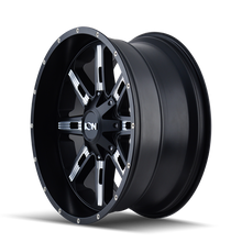 Load image into Gallery viewer, ION Type 184 20x9 / 8x180 BP / 18mm Offset / 124.1mm Hub Satin Black/Milled Spokes Wheel