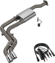 Cargar imagen en el visor de la galería, QTP 15-18 Ford F-150 CC/EC Standard Bed 304SS Screamer Cat-Back Exhaust w/3in Tips