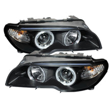 Laden Sie das Bild in den Galerie-Viewer, Spyder BMW E46 3-Series 04-06 2 DR Projector Halogen Model- LED Halo Blk PRO-YD-BMWE4604-2DR-HL-BK