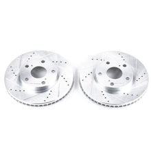 Cargar imagen en el visor de la galería, Power Stop 92-01 Lexus ES300 Front Evolution Drilled &amp; Slotted Rotors - Pair