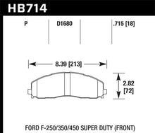 Carica l'immagine nel visualizzatore di Gallery, Hawk 2015 Ford F-250/350/450 Super Duty Front Brake Pads
