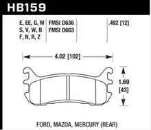 Carica l'immagine nel visualizzatore di Gallery, Hawk 03-05 Mazda Miata Rear ER-1 Brake Pad Set
